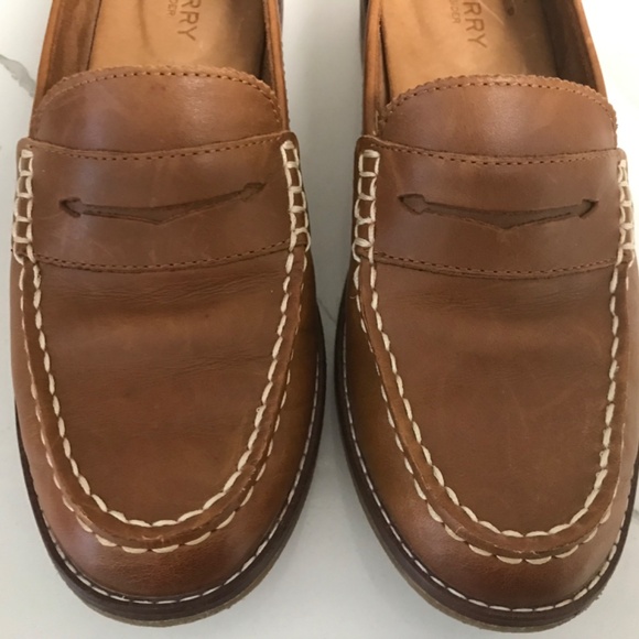 Sperry Top- Sider Seaport Leather Penny Loafer Oxford US 7 Women’s Shoes - Picture 7 of 13